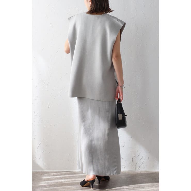 サマーニットVネックボクシーベスト 77-003720 | BONJOUR SAGAN | 詳細画像21 