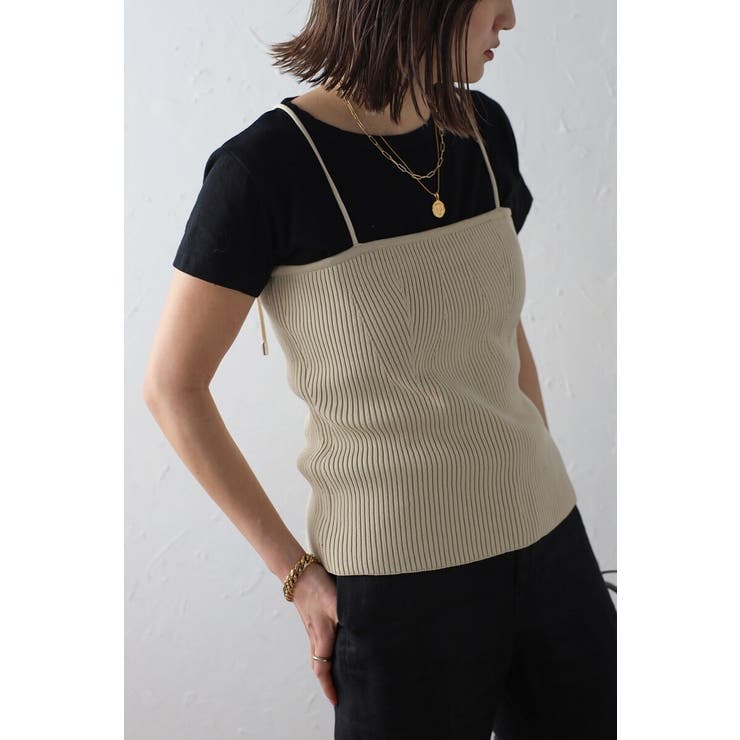 ウエストシェイプリブニットキャミソール 77-003722 | BONJOUR SAGAN | 詳細画像13 