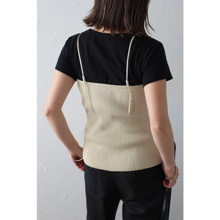 ウエストシェイプリブニットキャミソール 77-003722 | BONJOUR SAGAN | 詳細画像15 