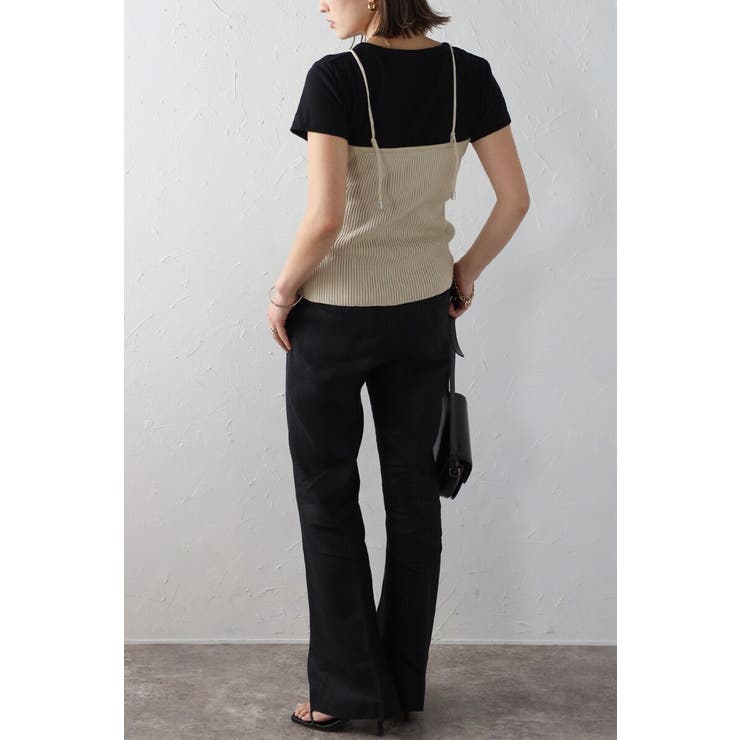 ウエストシェイプリブニットキャミソール 77-003722 | BONJOUR SAGAN | 詳細画像16 