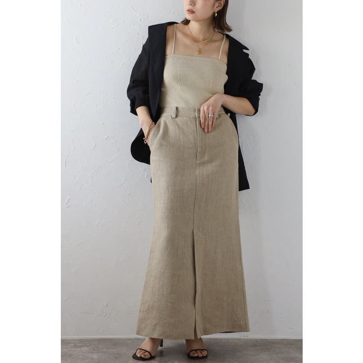 ウエストシェイプリブニットキャミソール 77-003722 | BONJOUR SAGAN | 詳細画像18 