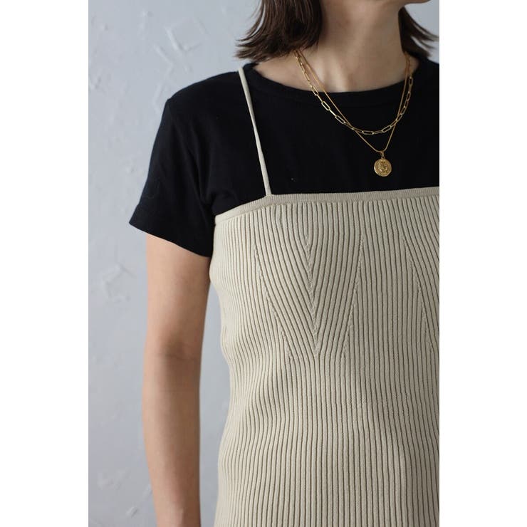 ウエストシェイプリブニットキャミソール 77-003722 | BONJOUR SAGAN | 詳細画像19 