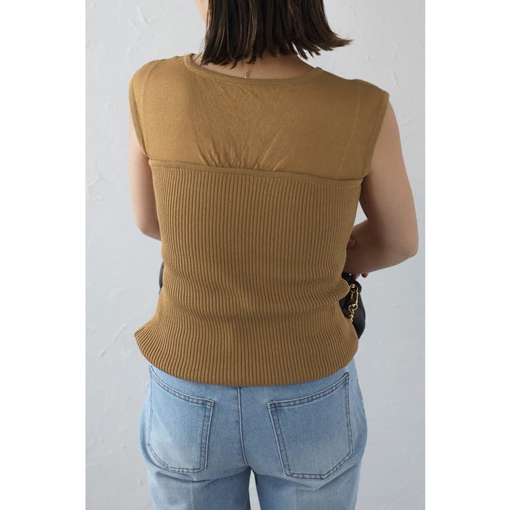 ビスチェドッキングノースリニット 77-003724 | BONJOUR SAGAN | 詳細画像6 