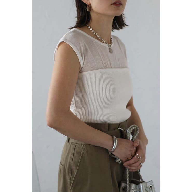 ビスチェドッキングノースリニット 77-003724 | BONJOUR SAGAN | 詳細画像9 