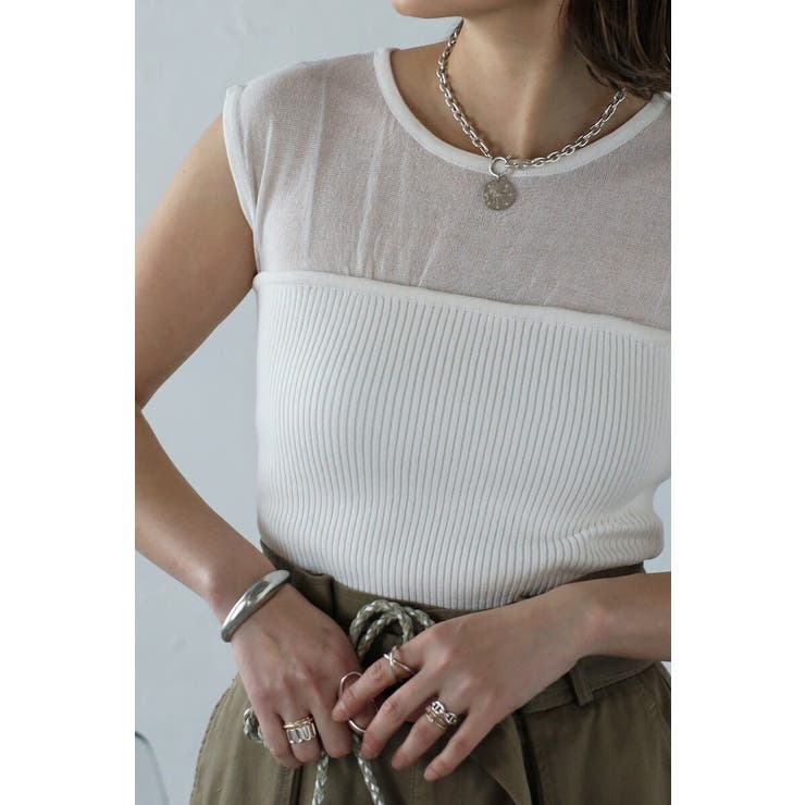 ビスチェドッキングノースリニット 77-003724 | BONJOUR SAGAN | 詳細画像13 