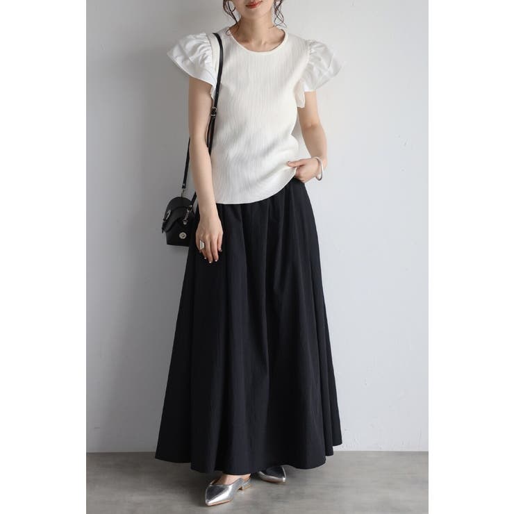 ショルダーフリルサマーニットドッキングプルオーバー 77-003782 | BONJOUR SAGAN | 詳細画像4 