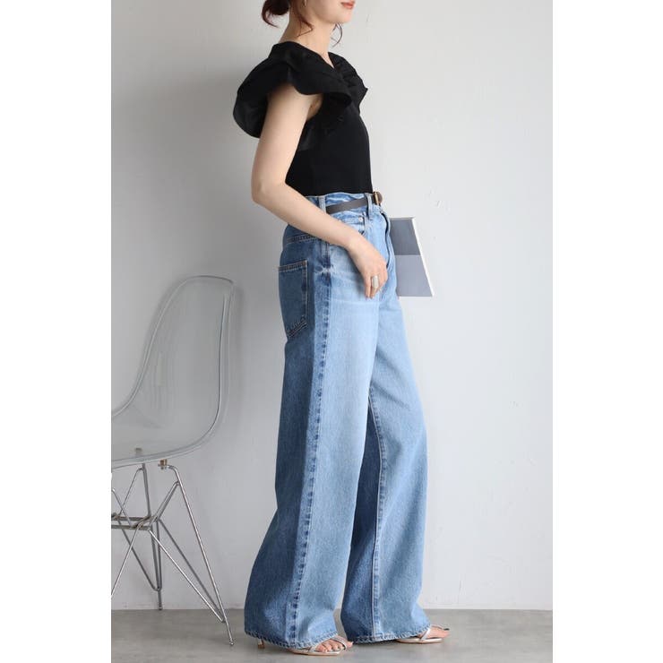 ショルダーフリルサマーニットドッキングプルオーバー 77-003782 | BONJOUR SAGAN | 詳細画像8 