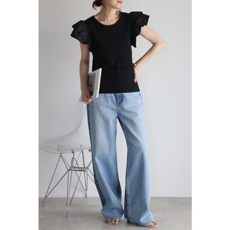 ショルダーフリルサマーニットドッキングプルオーバー 77-003782 | BONJOUR SAGAN | 詳細画像11 