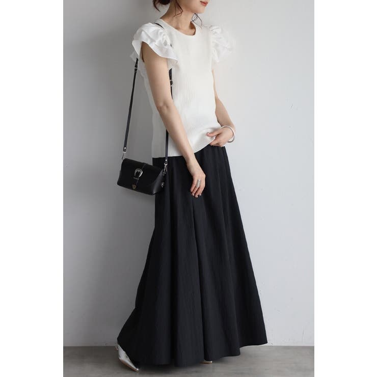 ショルダーフリルサマーニットドッキングプルオーバー 77-003782 | BONJOUR SAGAN | 詳細画像15 