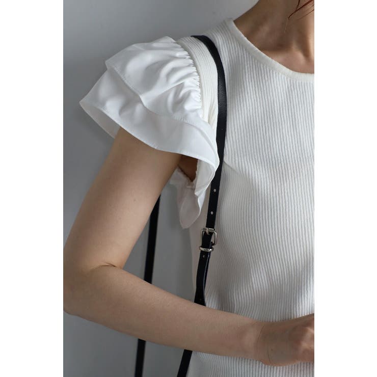 ショルダーフリルサマーニットドッキングプルオーバー 77-003782 | BONJOUR SAGAN | 詳細画像21 