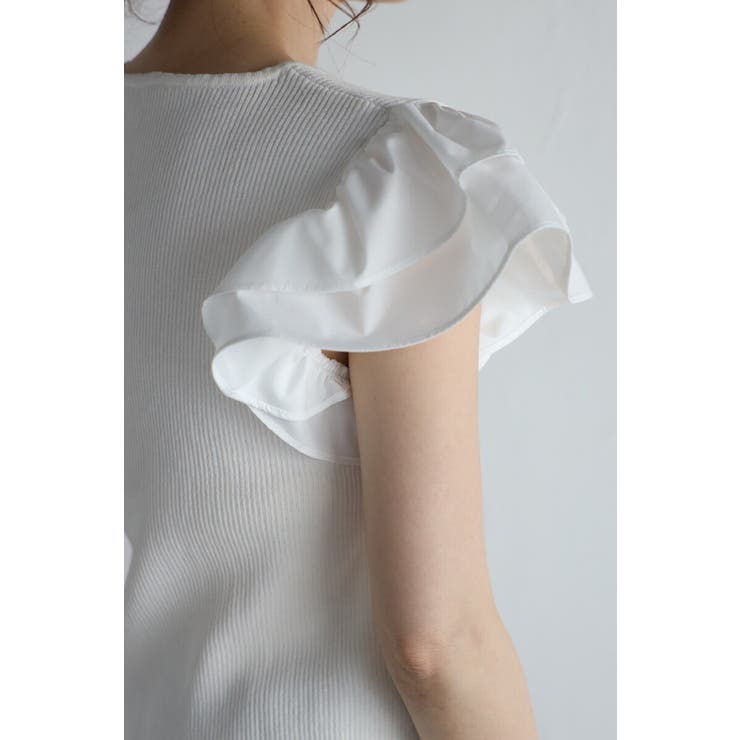 ショルダーフリルサマーニットドッキングプルオーバー 77-003782 | BONJOUR SAGAN | 詳細画像22 