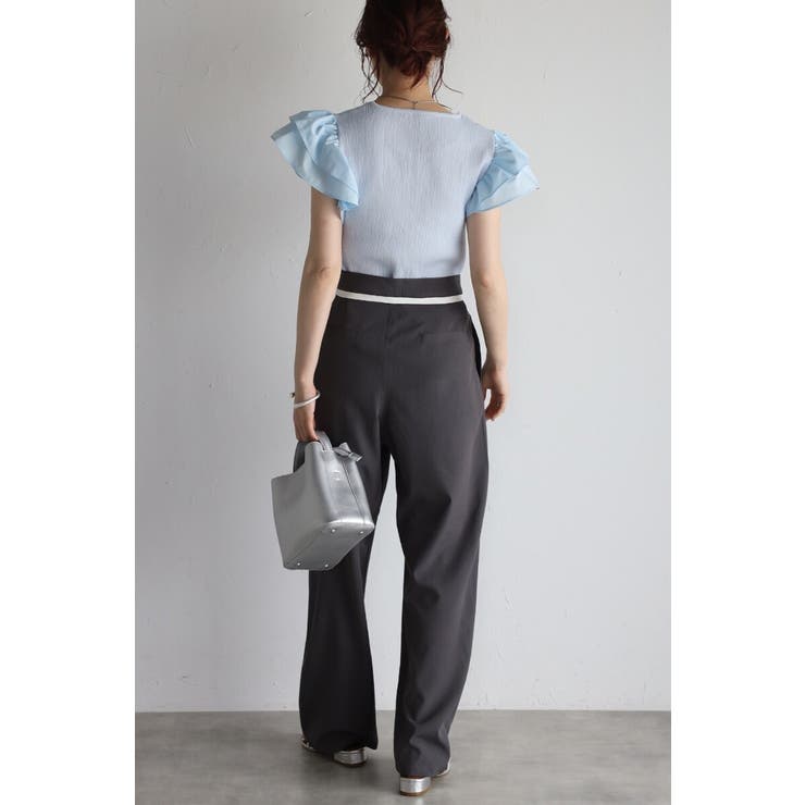 ショルダーフリルサマーニットドッキングプルオーバー 77-003782 | BONJOUR SAGAN | 詳細画像27 