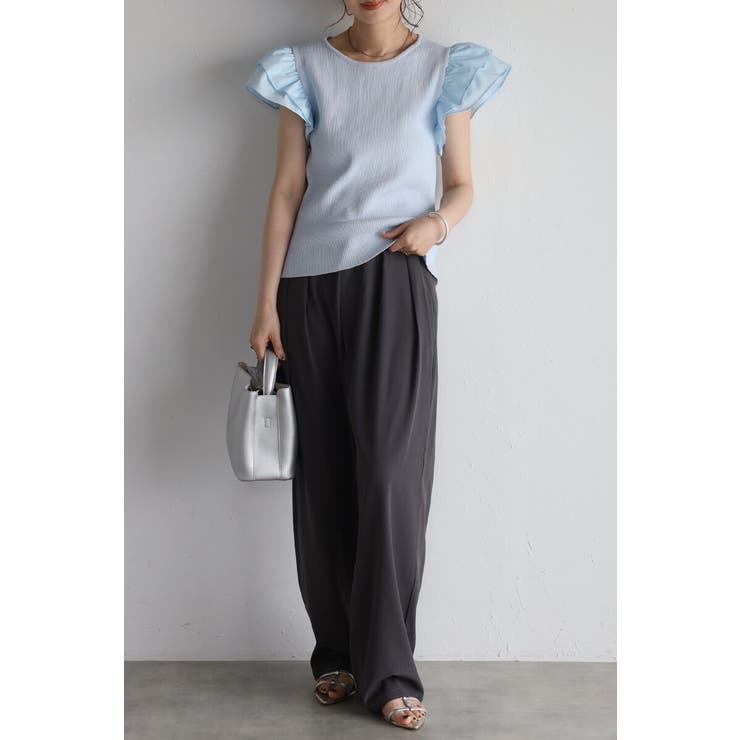 ショルダーフリルサマーニットドッキングプルオーバー 77-003782 | BONJOUR SAGAN | 詳細画像30 