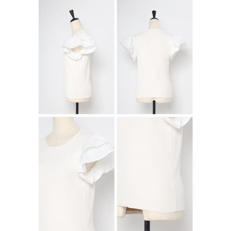 ショルダーフリルサマーニットドッキングプルオーバー 77-003782 | BONJOUR SAGAN | 詳細画像34 