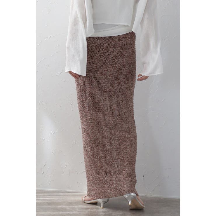 前後2WAYミックスカラーニットスカート 77-003788 | BONJOUR SAGAN | 詳細画像5 