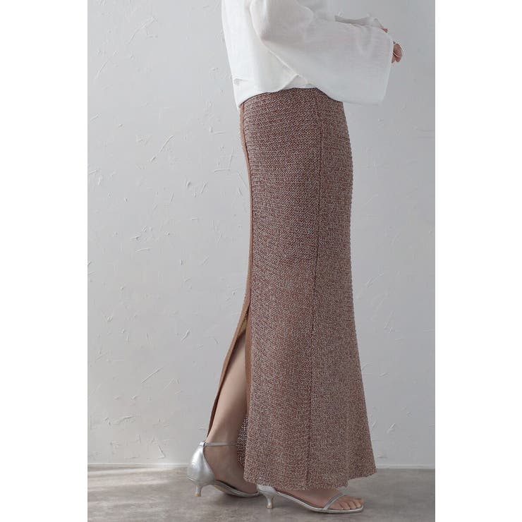 前後2WAYミックスカラーニットスカート 77-003788 | BONJOUR SAGAN | 詳細画像10 