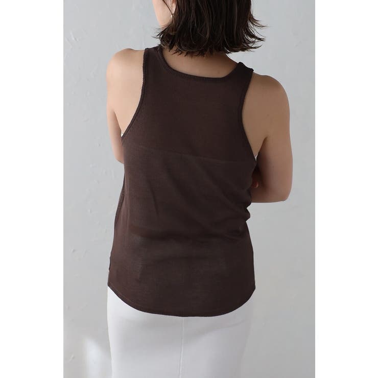 シアーニットアメスリタンク×Vネックプルオーバーセット 77-003793 | BONJOUR SAGAN | 詳細画像13 