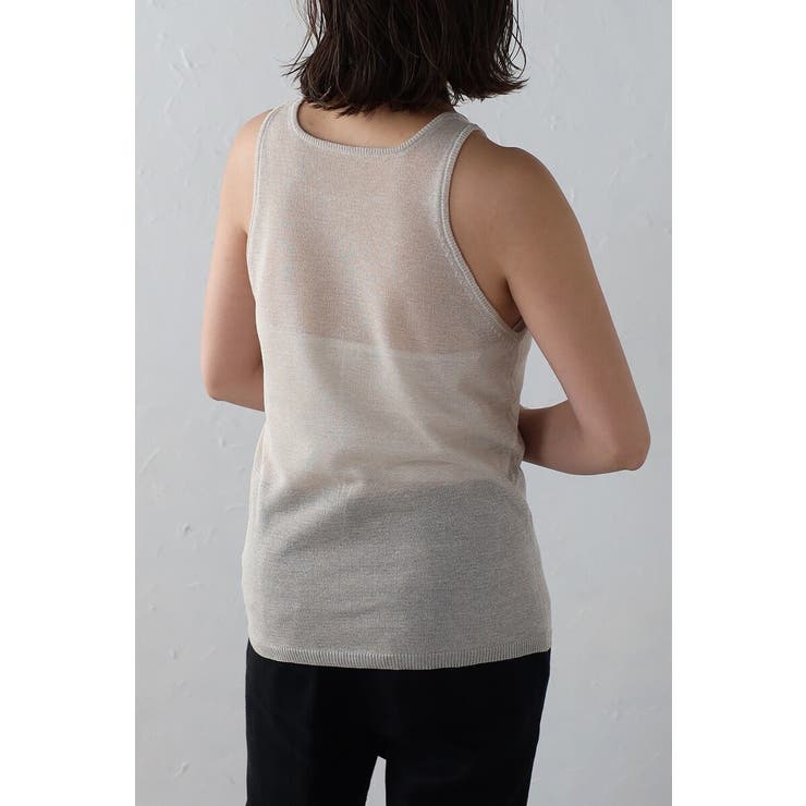シアーニットアメスリタンク×Vネックプルオーバーセット 77-003793 | BONJOUR SAGAN | 詳細画像22 