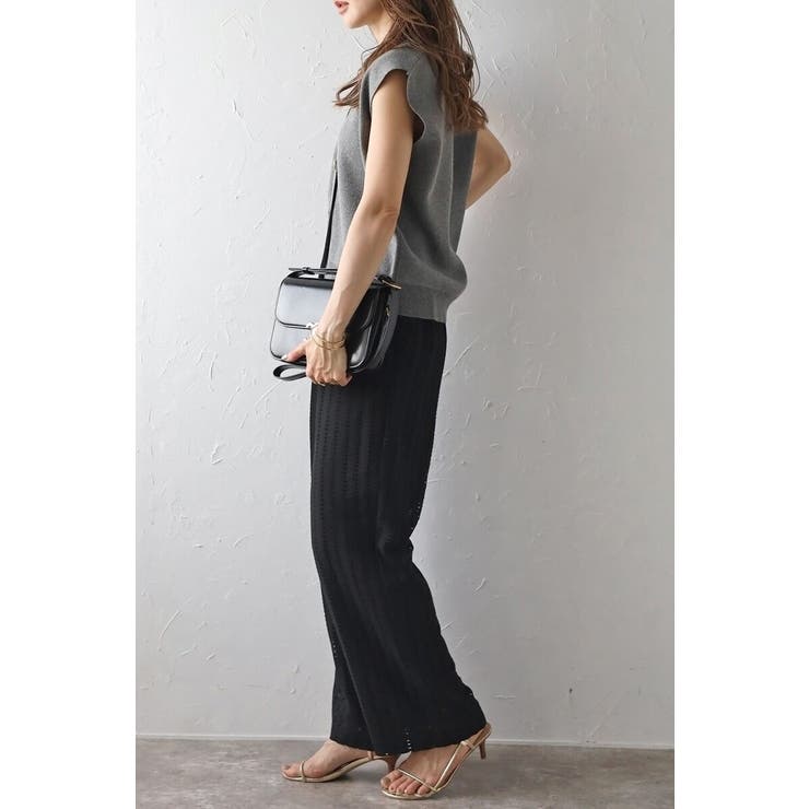 ゴールド釦ボクシーニットベスト 77-003817 | BONJOUR SAGAN | 詳細画像26 