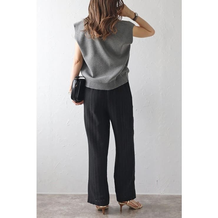 ゴールド釦ボクシーニットベスト 77-003817 | BONJOUR SAGAN | 詳細画像28 