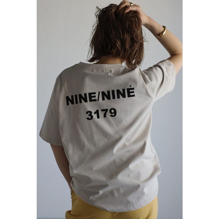 BEIGE | バックナンバープリントT | BONJOUR SAGAN