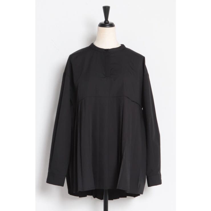 プリーツ切替バンドカラーシャツ | BONJOUR SAGAN | 詳細画像14 