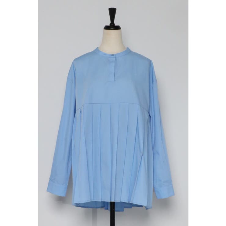 プリーツ切替バンドカラーシャツ | BONJOUR SAGAN | 詳細画像15 