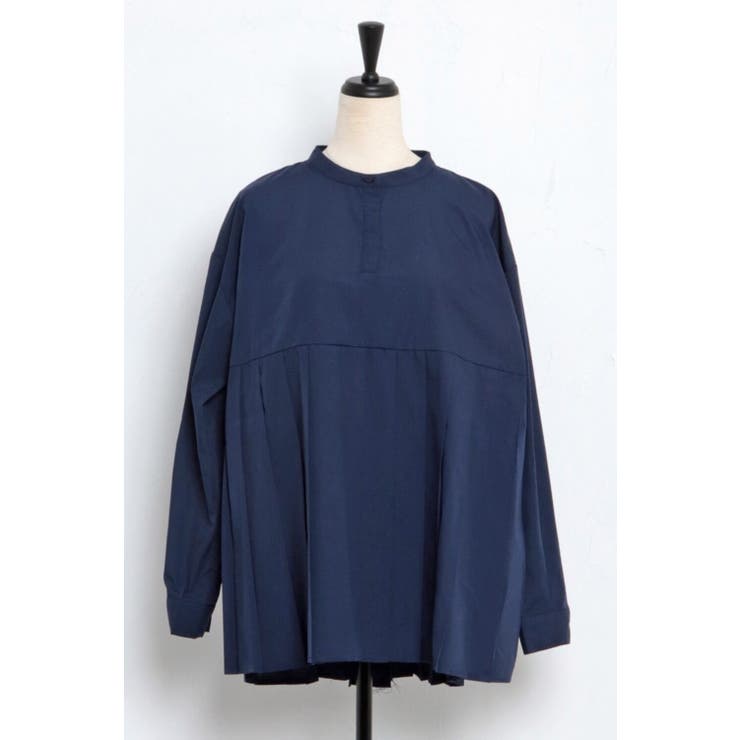 プリーツ切替バンドカラーシャツ | BONJOUR SAGAN | 詳細画像16 