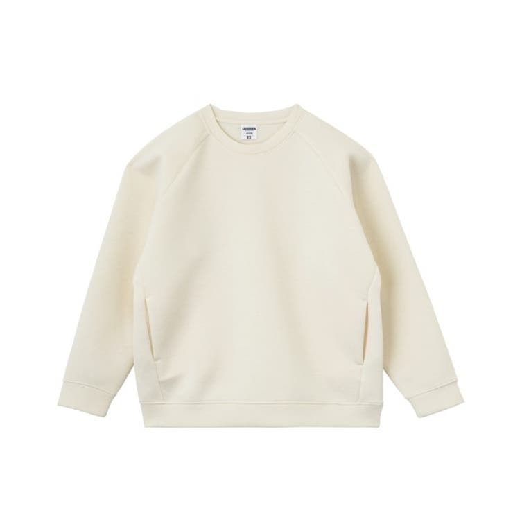 オフホワイト | 【LIFEMAX】ドライストレッチクルーネックトレーナー | Etre pret