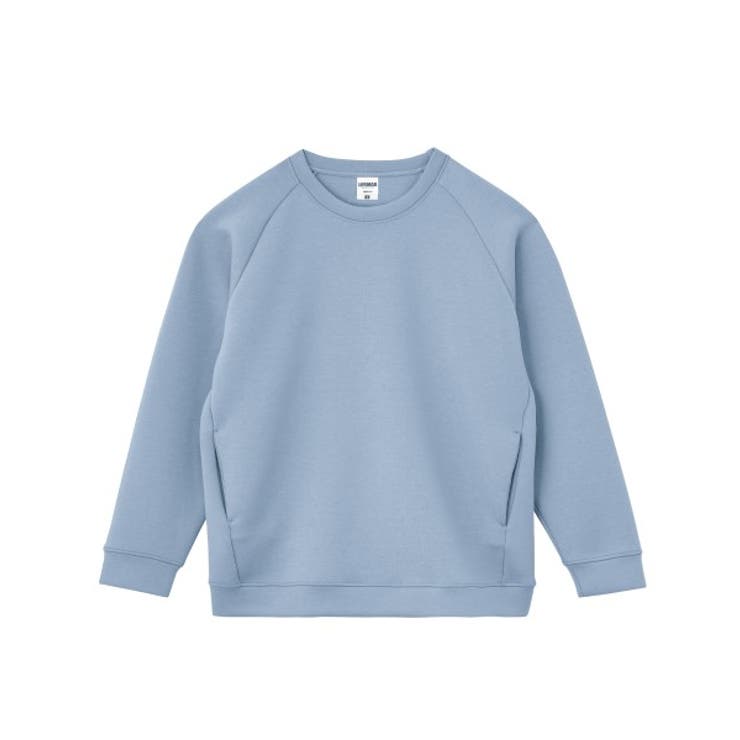 スモーキーブルー | 【LIFEMAX】ドライストレッチクルーネックトレーナー | Etre pret