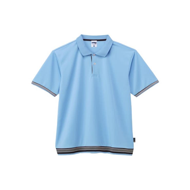 サックス | 【LIFEMAX】裾ラインリブドライポロシャツ | Etre pret