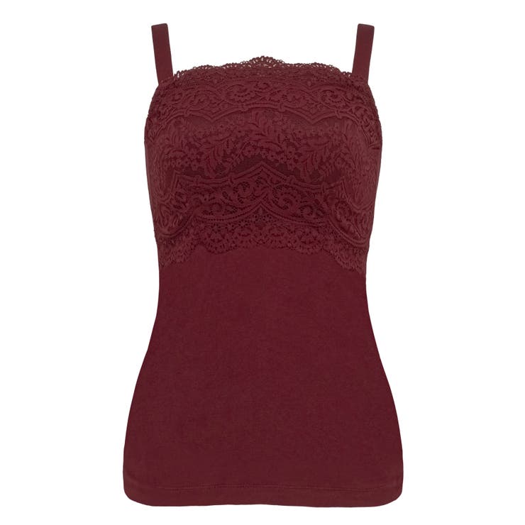 クランベリー | はくだけ簡単マドレーヌカップ綿混ブラキャミ２４ | BRADELIS NEW YORK