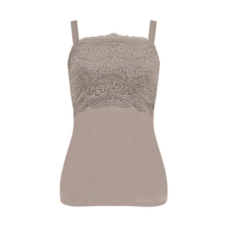 サンドグレージュ | はくだけ簡単マドレーヌカップ綿混ブラキャミ２４ | BRADELIS NEW YORK