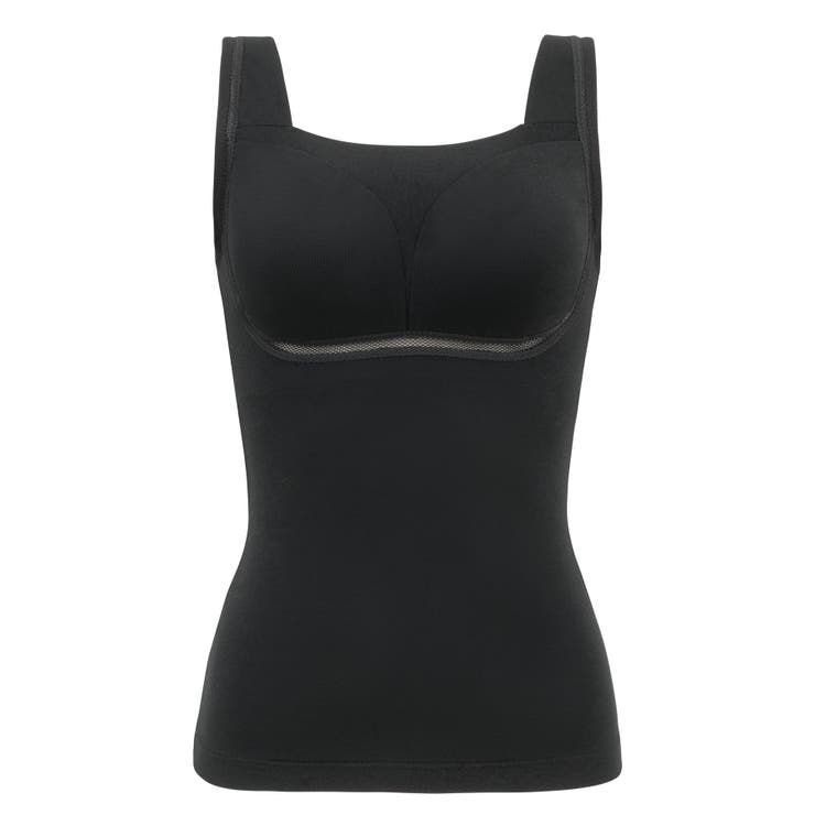 ブラック | ゆきねえとろりソフトシルク混ブラキャミ２５ | BRADELIS NEW YORK