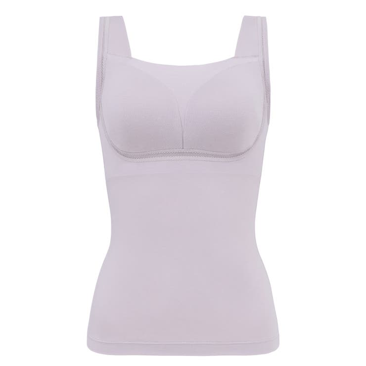 ラベンダーグレー | ゆきねえとろりソフトシルク混ブラキャミ２５ | BRADELIS NEW YORK