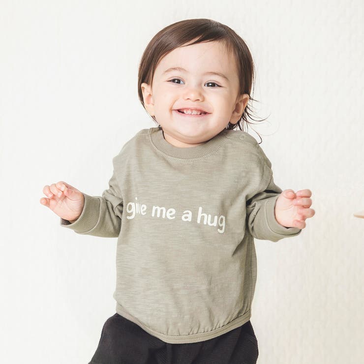 ベビー長袖ロゴtシャツ 品番 Brsk Branshes ブランシェス のキッズファッション通販 Shoplist ショップリスト