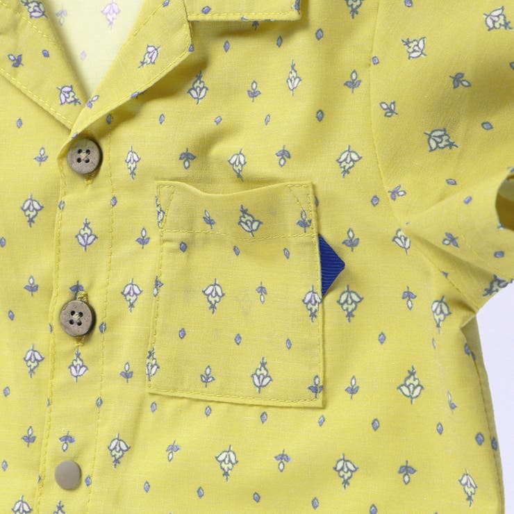 プロヴァンスプリントシャツレイヤード半袖カバーオール 子供服 キッズ | ブランシェス | 詳細画像18 