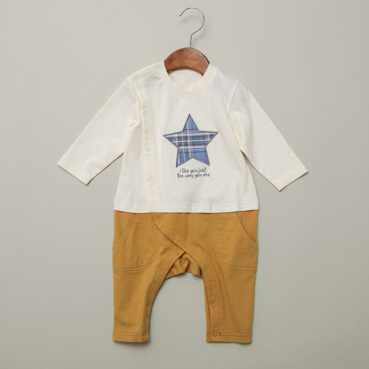 21:カラシ | 【おそろい】長袖カバーオール | ブランシェス