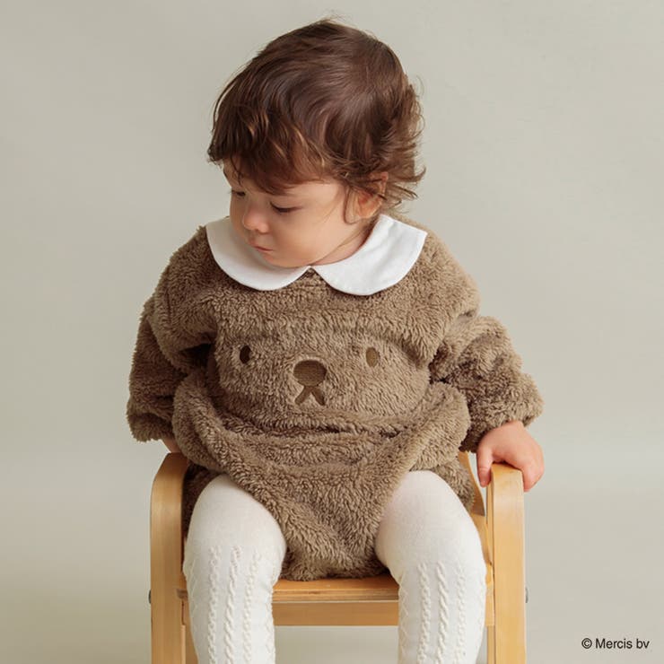 ブラウン | 【boris/ボリス】ボアカバーオール | ブランシェス