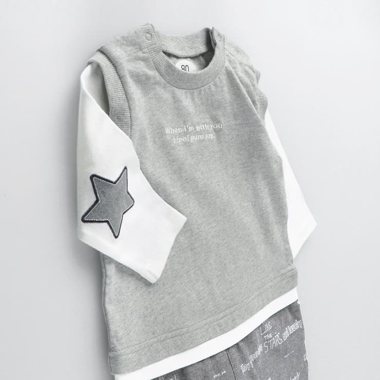 星モチーフ長袖カバーオール | ブランシェス | 詳細画像14 