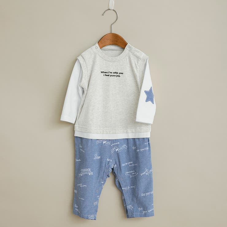 生成 | 星モチーフ長袖カバーオール | ブランシェス