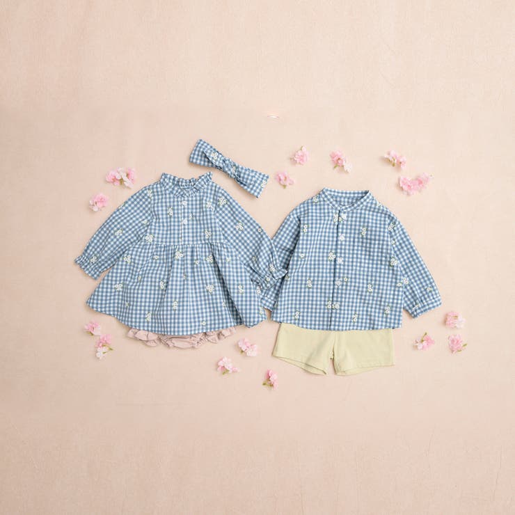 【おそろい】さくら刺繍長袖トップス＆ボトムスセット | ブランシェス | 詳細画像15 