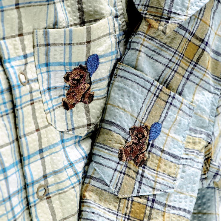 【おそろい】ぽこぽこ／サッカーチェック柄半袖カバーオール | ブランシェス | 詳細画像4 