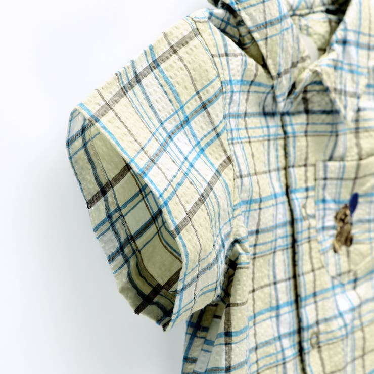 【おそろい】ぽこぽこ／サッカーチェック柄半袖カバーオール | ブランシェス | 詳細画像5 