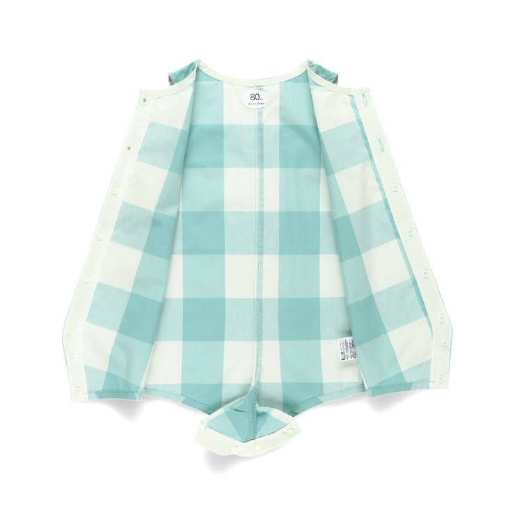 【おそろい】ブロックチェックカバーオール | ブランシェス | 詳細画像6 