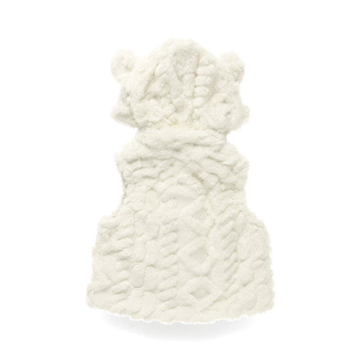 【ベビー】ケーブル柄クマ耳ベスト | ブランシェス | 詳細画像2