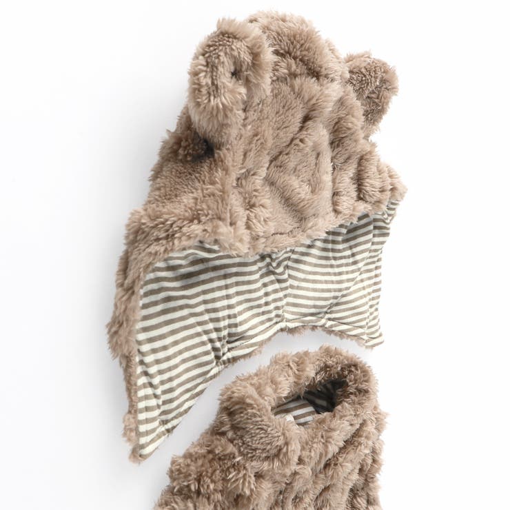 【ベビー】ケーブル柄クマ耳ベスト | ブランシェス | 詳細画像6