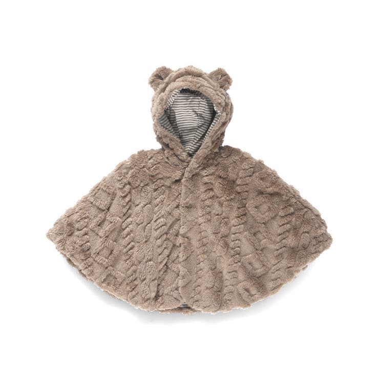 【ベビー】ケーブル柄ケープ | ブランシェス | 詳細画像1