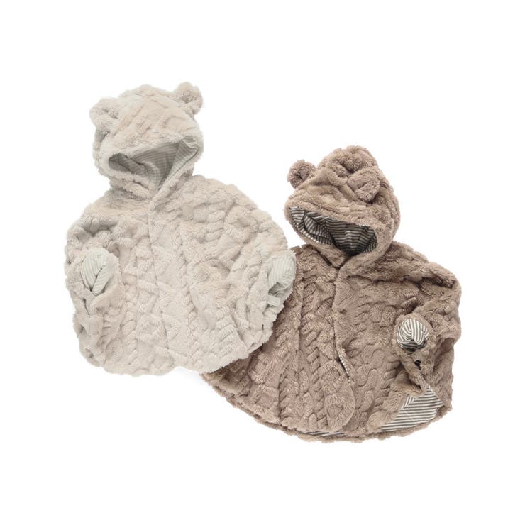 【ベビー】ケーブル柄ケープ | ブランシェス | 詳細画像13