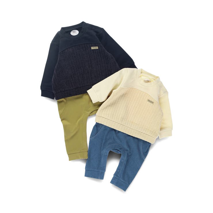 【おそろい】異素材切り替えカバーオール | ブランシェス | 詳細画像10 